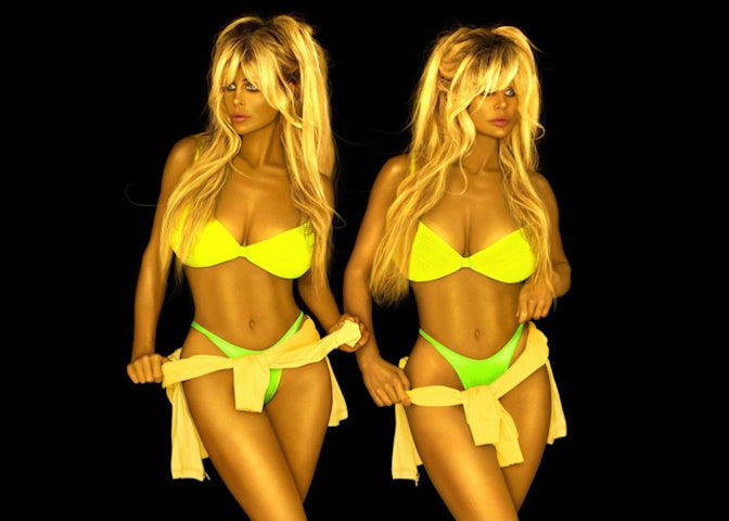 Barbi Twins - Glossy Borderless Photo - Art Photo - ID#0008